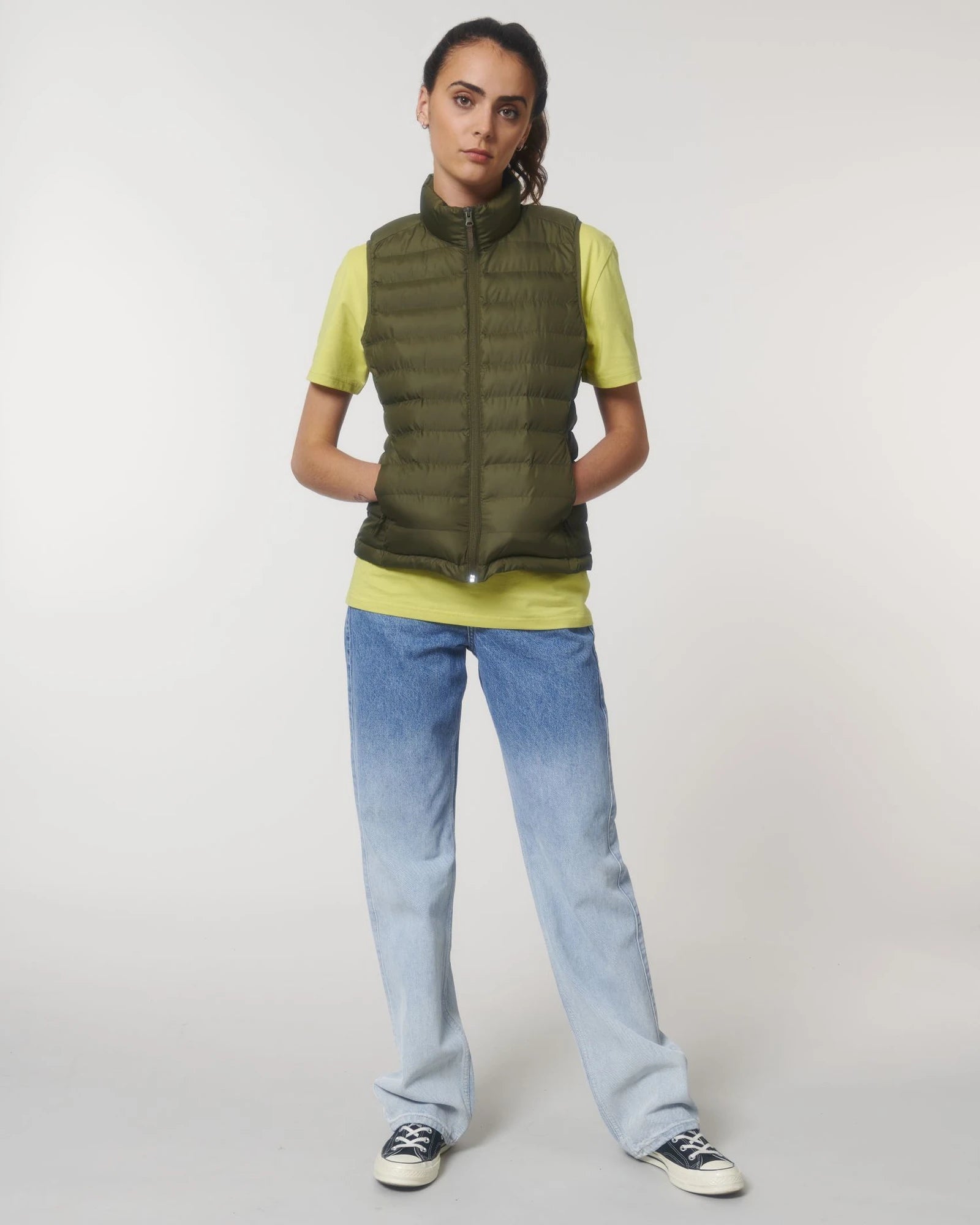 Gilet donna riciclato Stanley/Stella da personalizzare - Cachi Britannico
