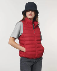 Gilet donna riciclato Stanley/Stella da personalizzare - Rosso