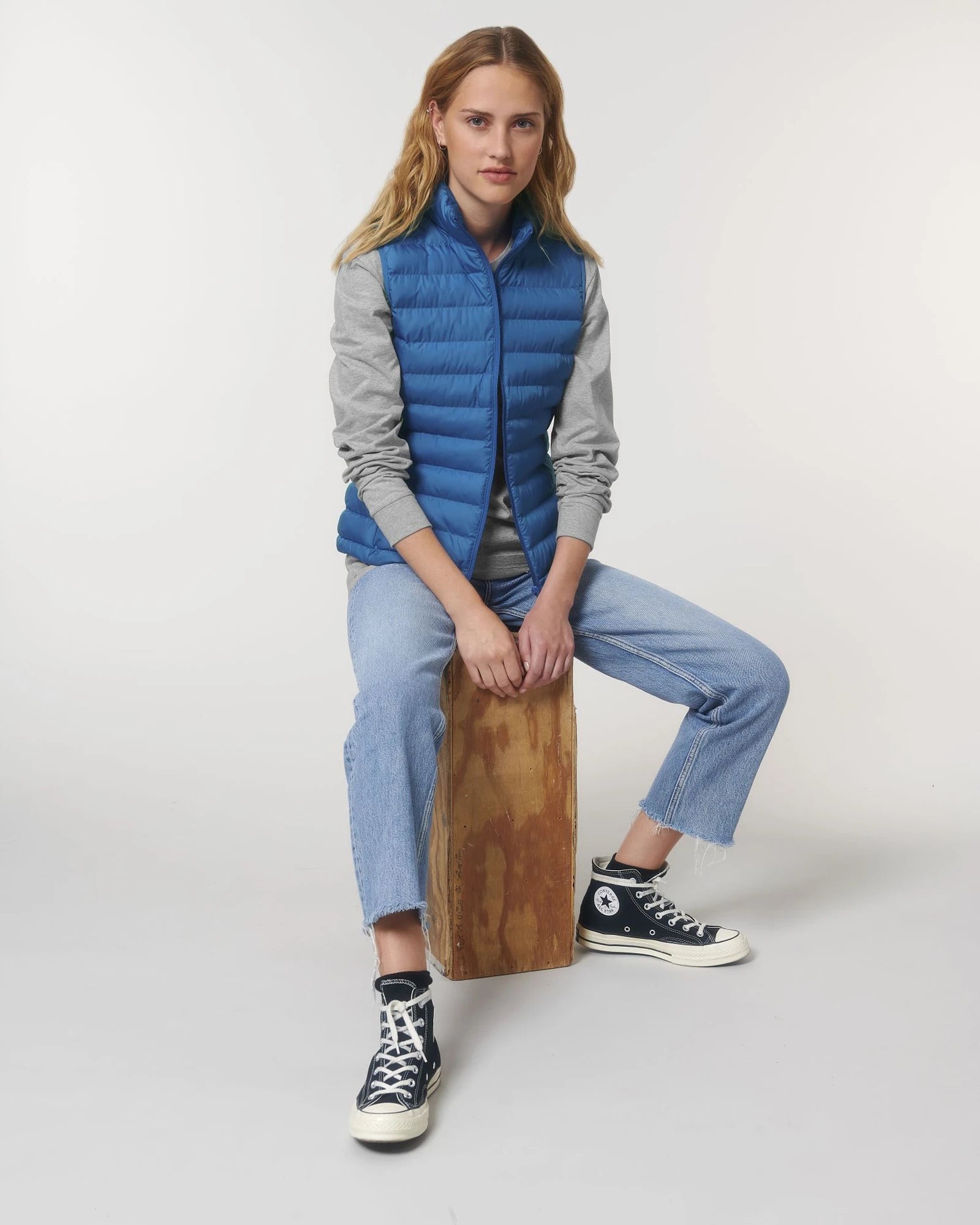 Gilet donna riciclato Stanley/Stella da personalizzare - Blu royal