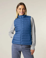 Gilet donna riciclato Stanley/Stella da personalizzare - Blu Mindful