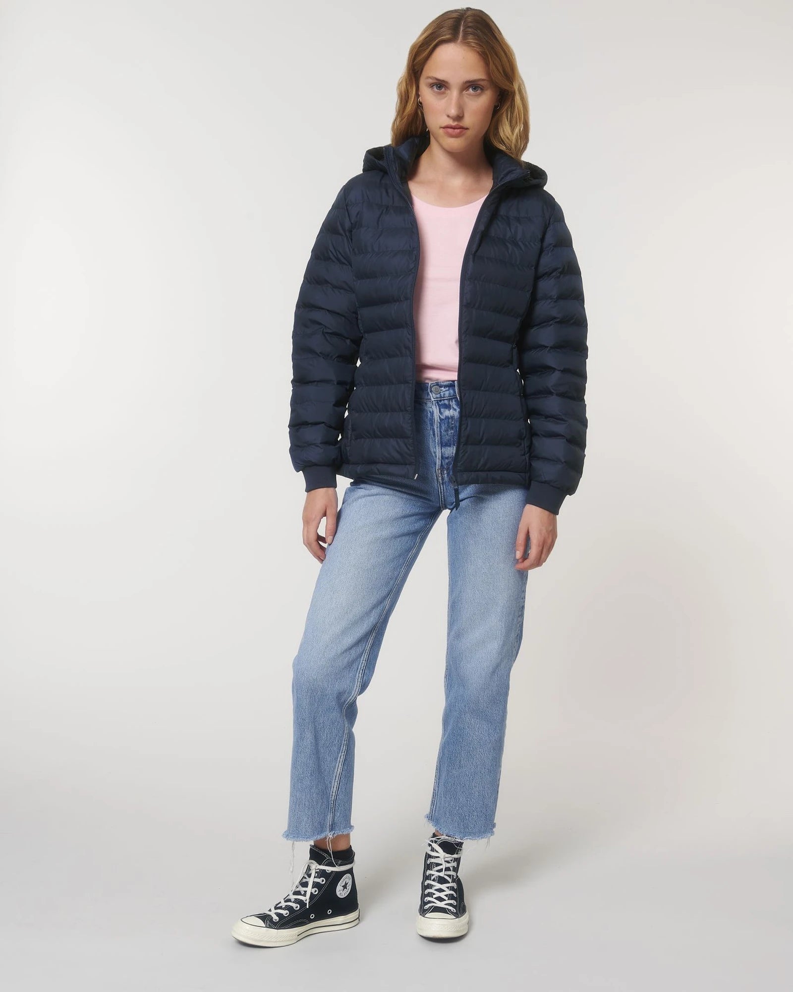 Giacca trapuntata riciclata Stanley/Stella Voyager da personalizzare - Blu Navy