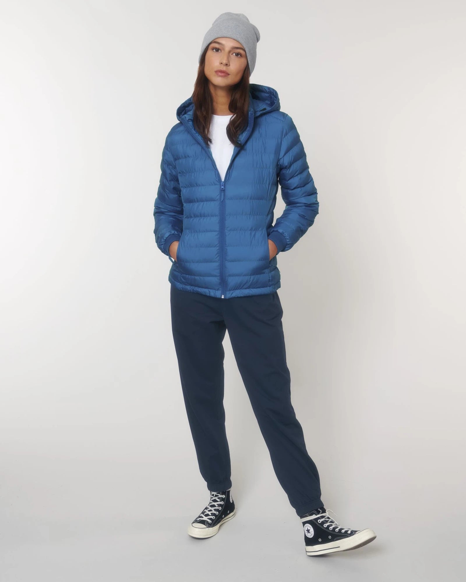 Giacca trapuntata riciclata Stanley/Stella Voyager da personalizzare - Blu royal