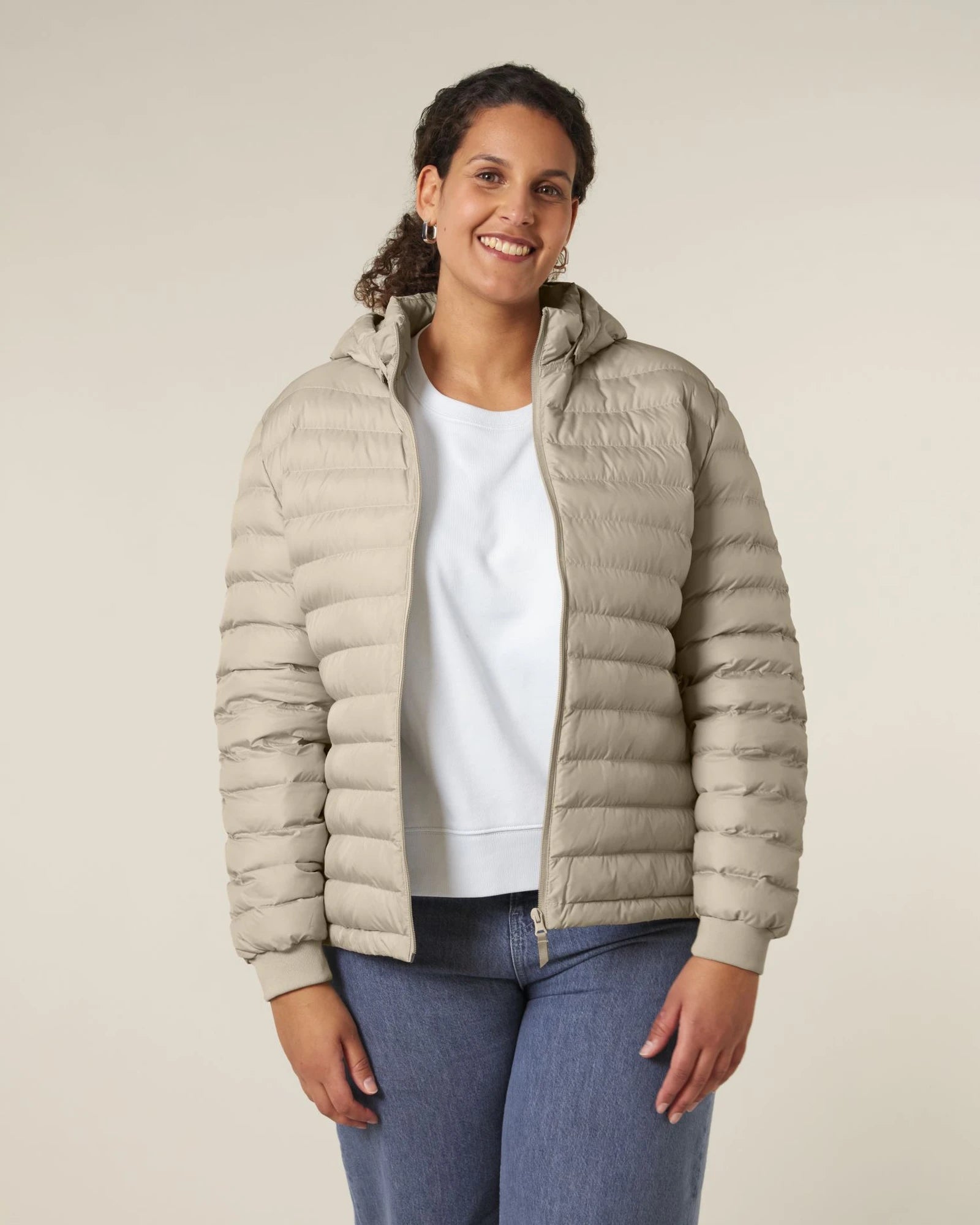 Giacca trapuntata riciclata Stanley/Stella Voyager da personalizzare - Desert Dust