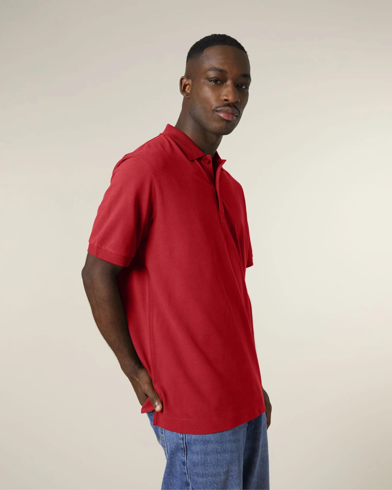 Polo maniche lunghe Stanley/Stella da personalizzare - Rosso