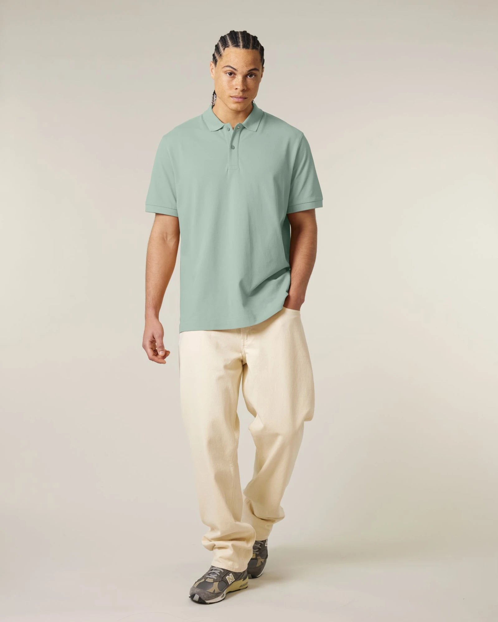 Polo maniche lunghe Stanley/Stella da personalizzare - Aloe
