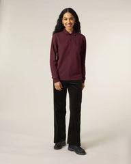Polo maniche lunghe Stanley/Stella da personalizzare - Bordeaux