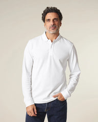 Polo maniche lunghe Stanley/Stella da personalizzare - Bianco