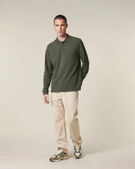 Polo maniche lunghe Stanley/Stella da personalizzare - Kaki