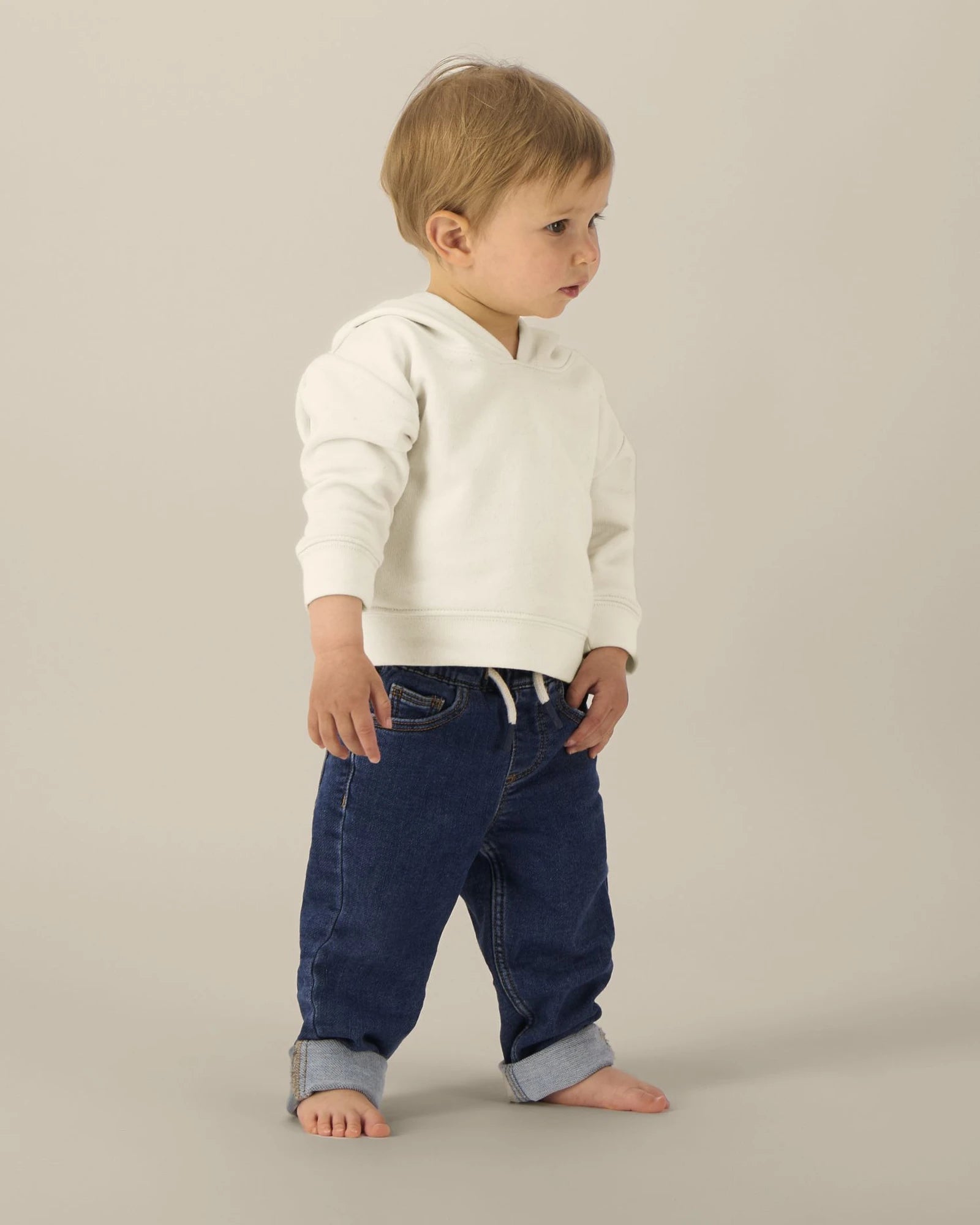 Felpa con cappuccio bio Stanley/Stella Baby Cruiser da personalizzare - grezzo naturale