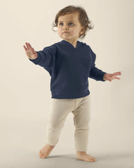 Felpa con cappuccio bio Stanley/Stella Baby Cruiser da personalizzare - Blu Navy