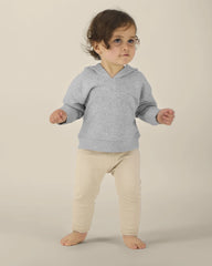 Felpa con cappuccio bio Stanley/Stella Baby Cruiser da personalizzare - Grigio melange