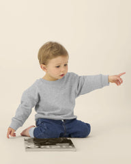 Felpa bio Stanley/Stella Baby Changer da personalizzare - Grigio melange