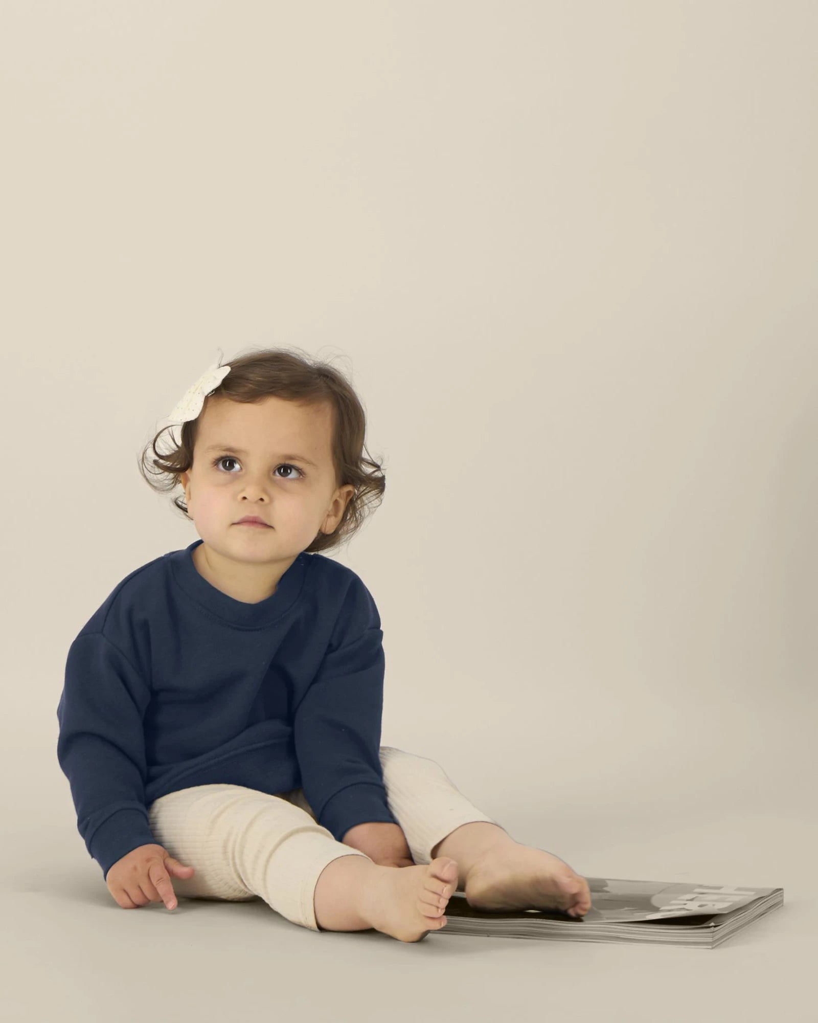 Felpa bio Stanley/Stella Baby Changer da personalizzare - Blu Navy
