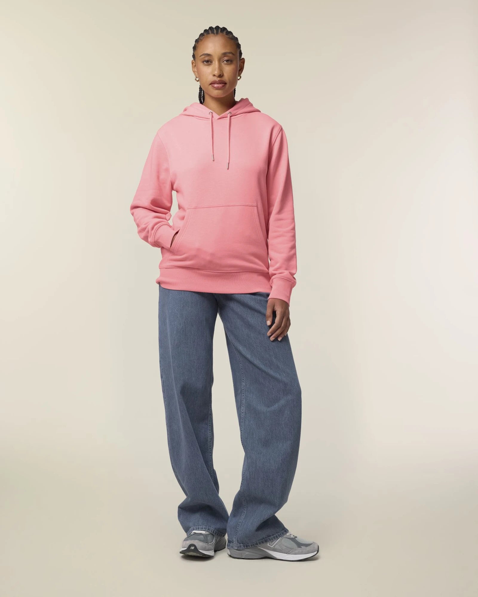 Felpa cotone bio Stanley/Stella Archer da personalizzare - Rosa Vivace