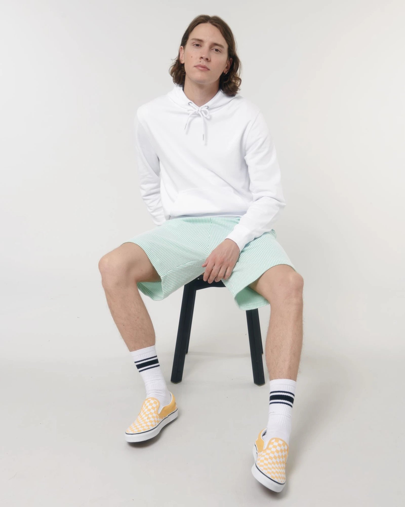 Felpa cotone bio Stanley/Stella Archer da personalizzare - Bianco