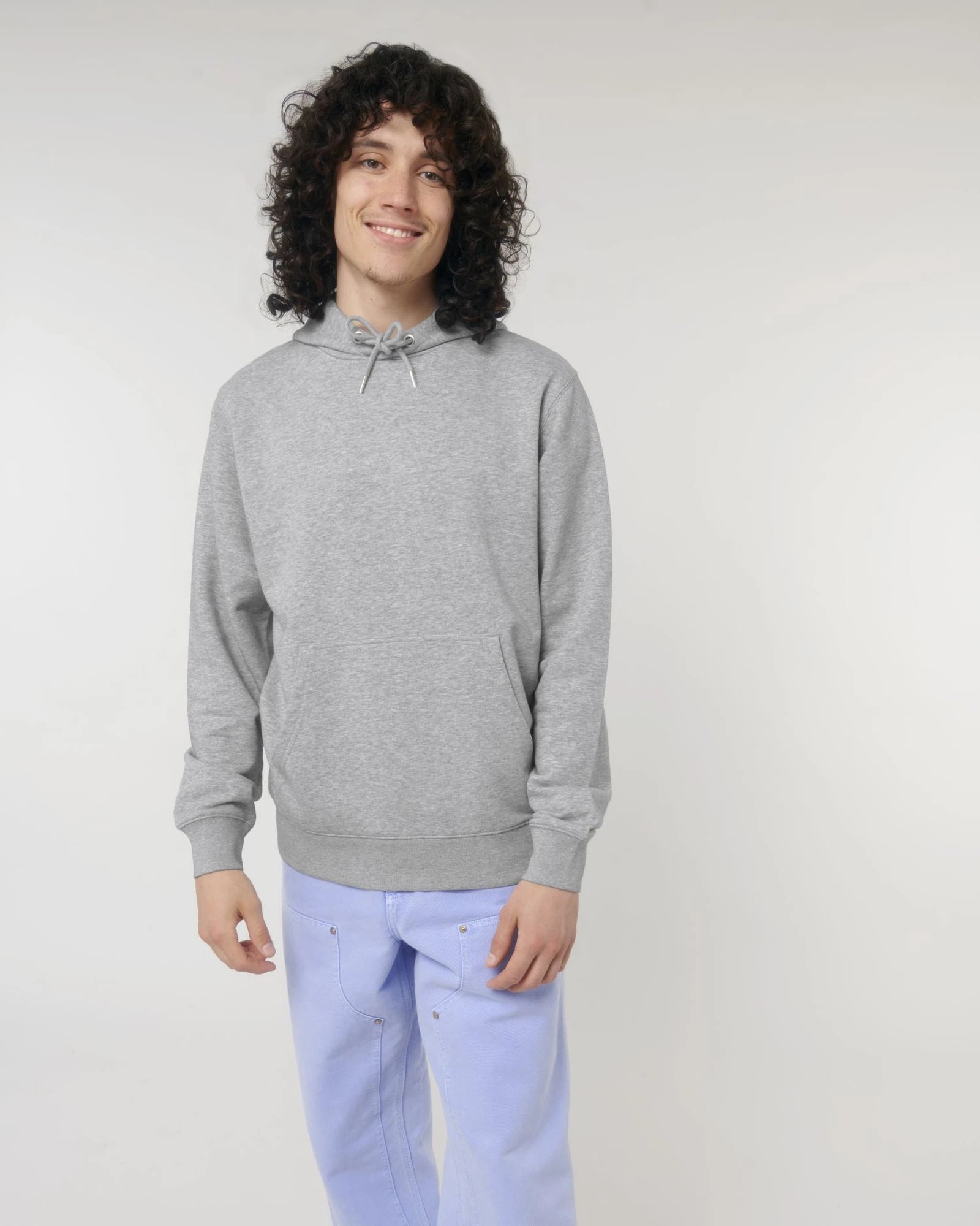 Felpa cotone bio Stanley/Stella Archer da personalizzare - Grigio melange