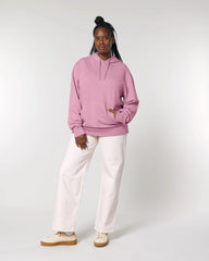 Felpa cotone bio Stanley/Stella Archer da personalizzare - Tinto in capo rosa bubble