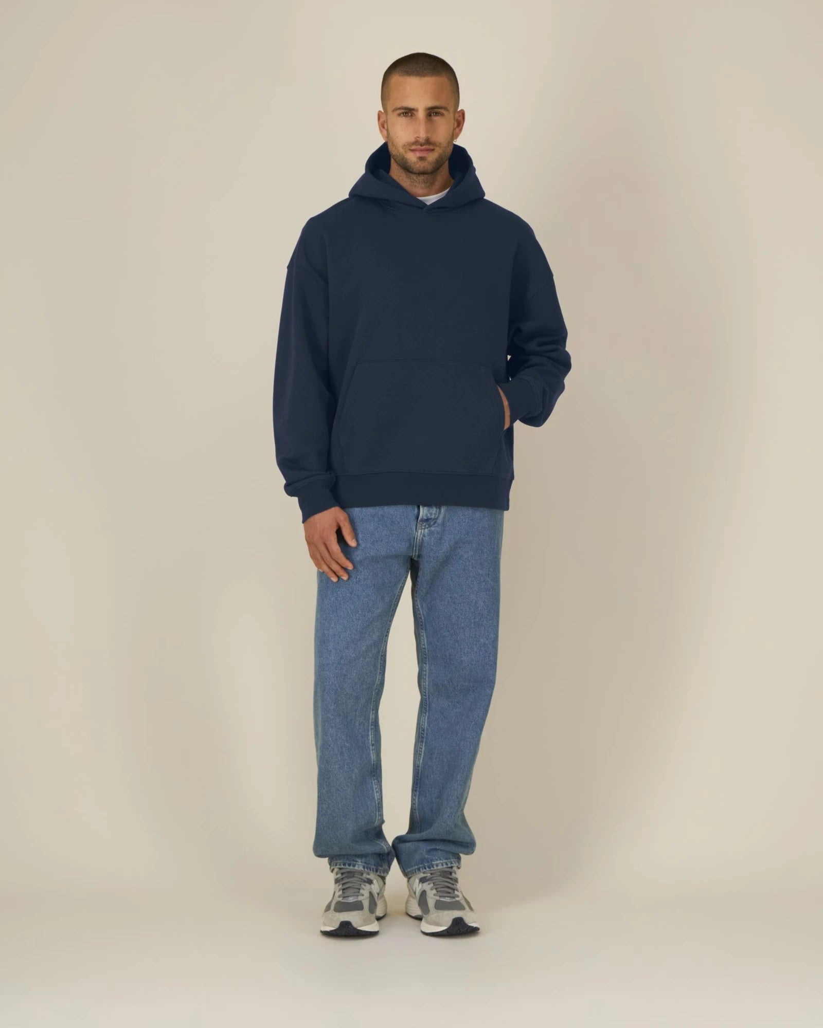 Felpa cotone bio Stanley/Stella Archer da personalizzare - Blu Navy