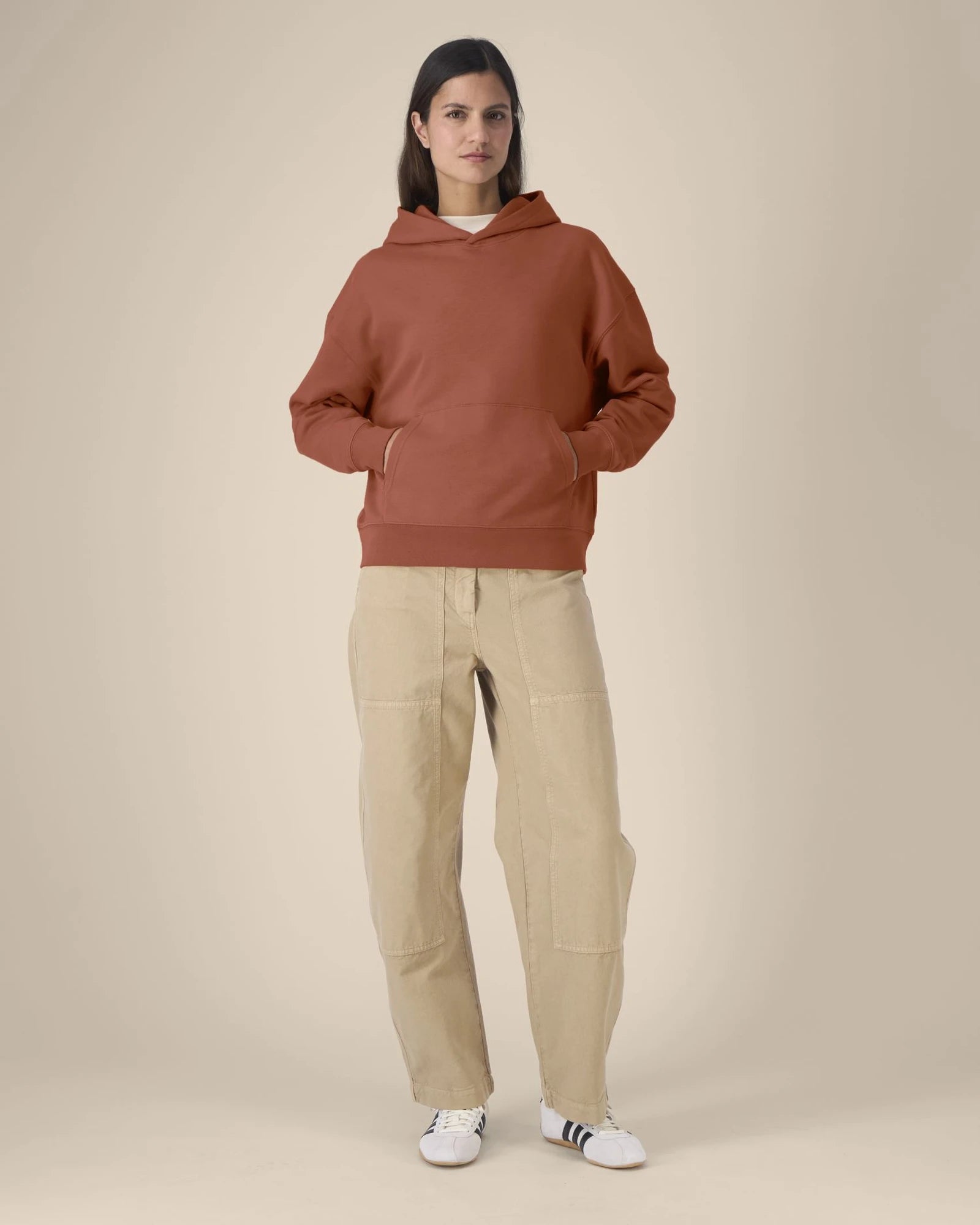 Felpa cotone bio Stanley/Stella Archer da personalizzare - marrone heritage