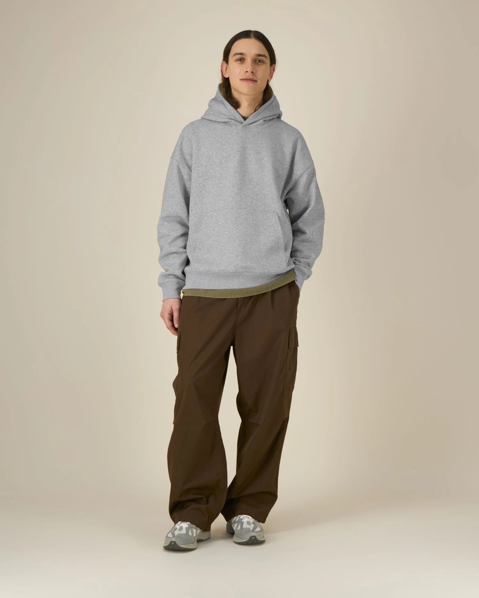 Felpa cotone bio Stanley/Stella Archer da personalizzare - Grigio melange