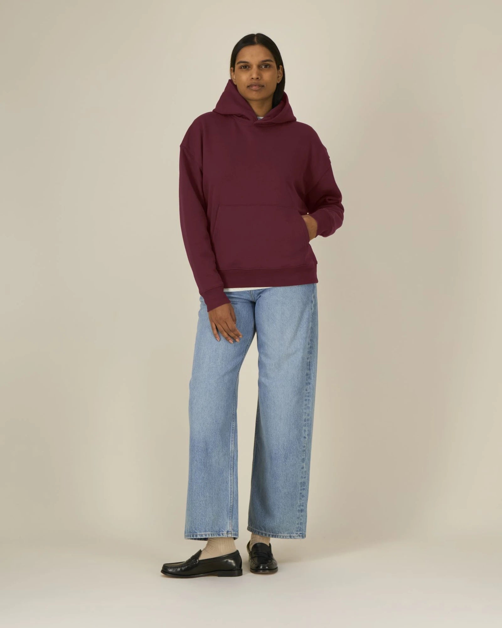 Felpa cotone bio Stanley/Stella Archer da personalizzare - Bordeaux