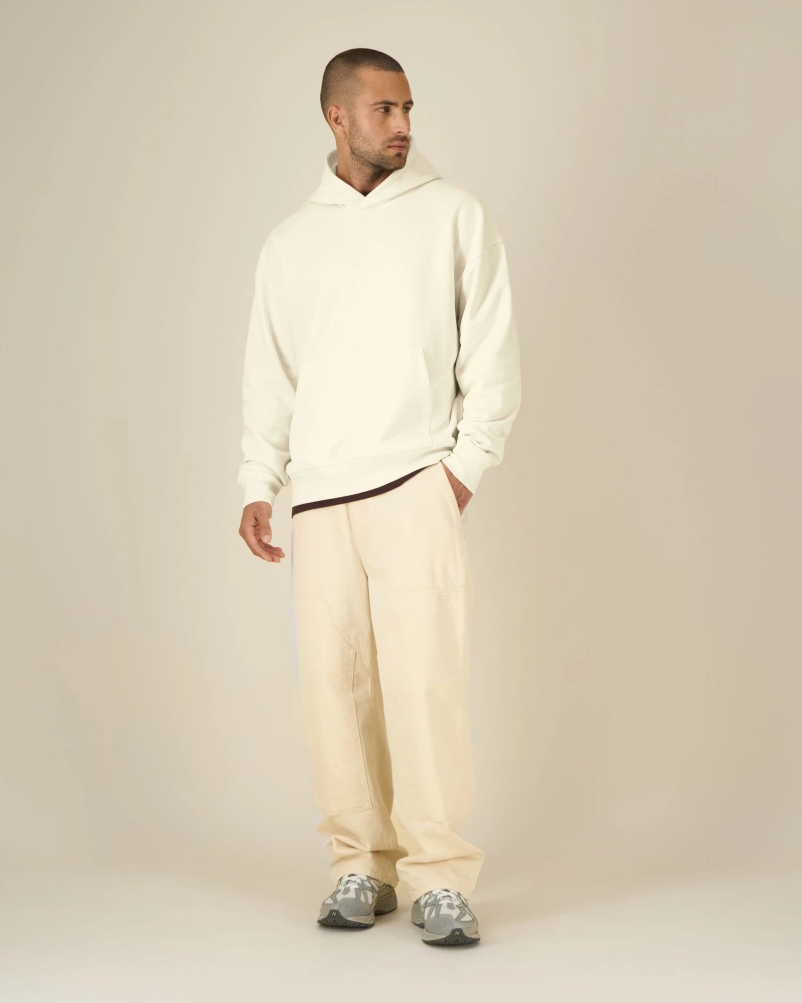 Felpa cotone bio Stanley/Stella Archer da personalizzare - Crema