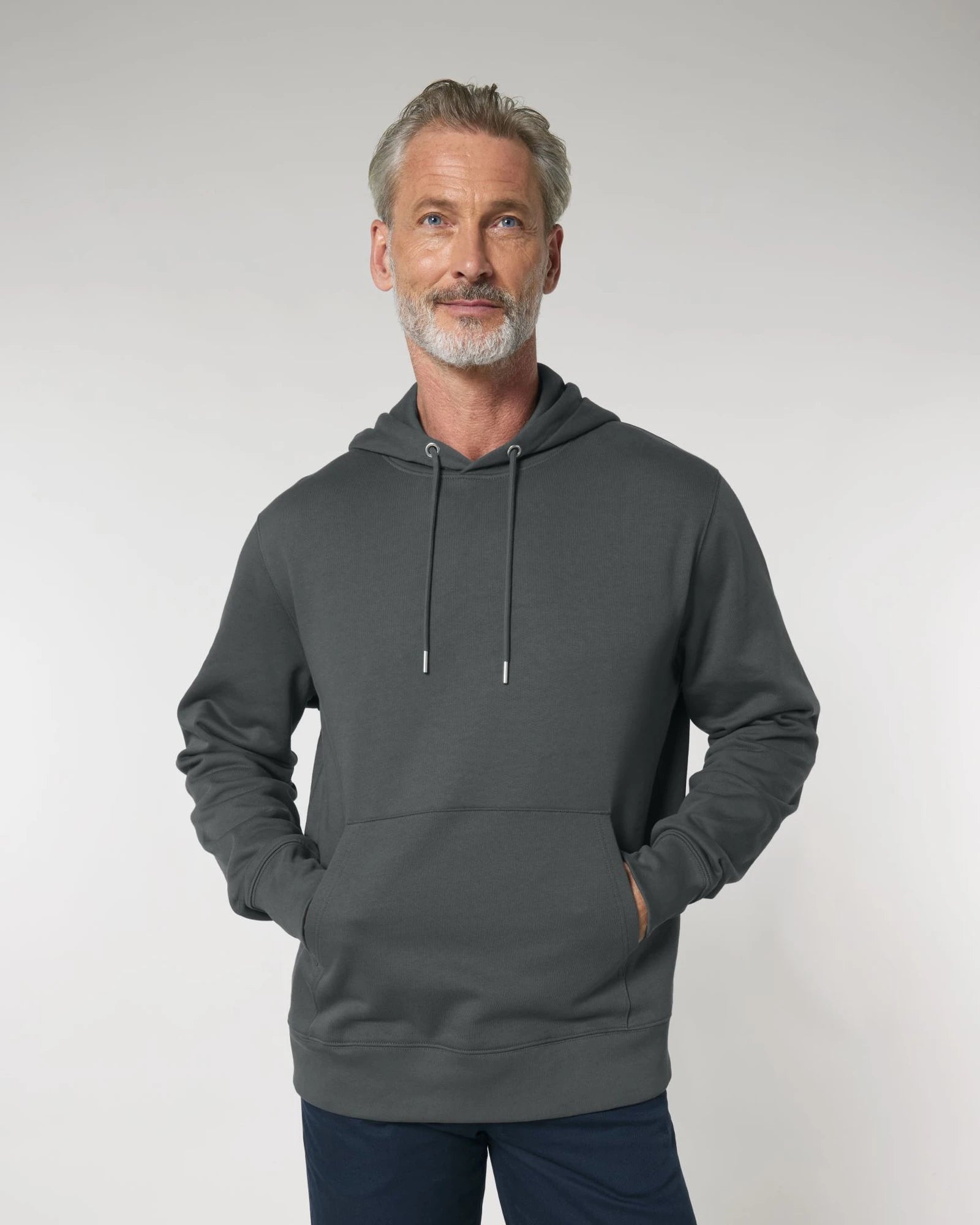 Felpa cotone bio Stanley/Stella Cruiser 2.0 da personalizzare - Antracite