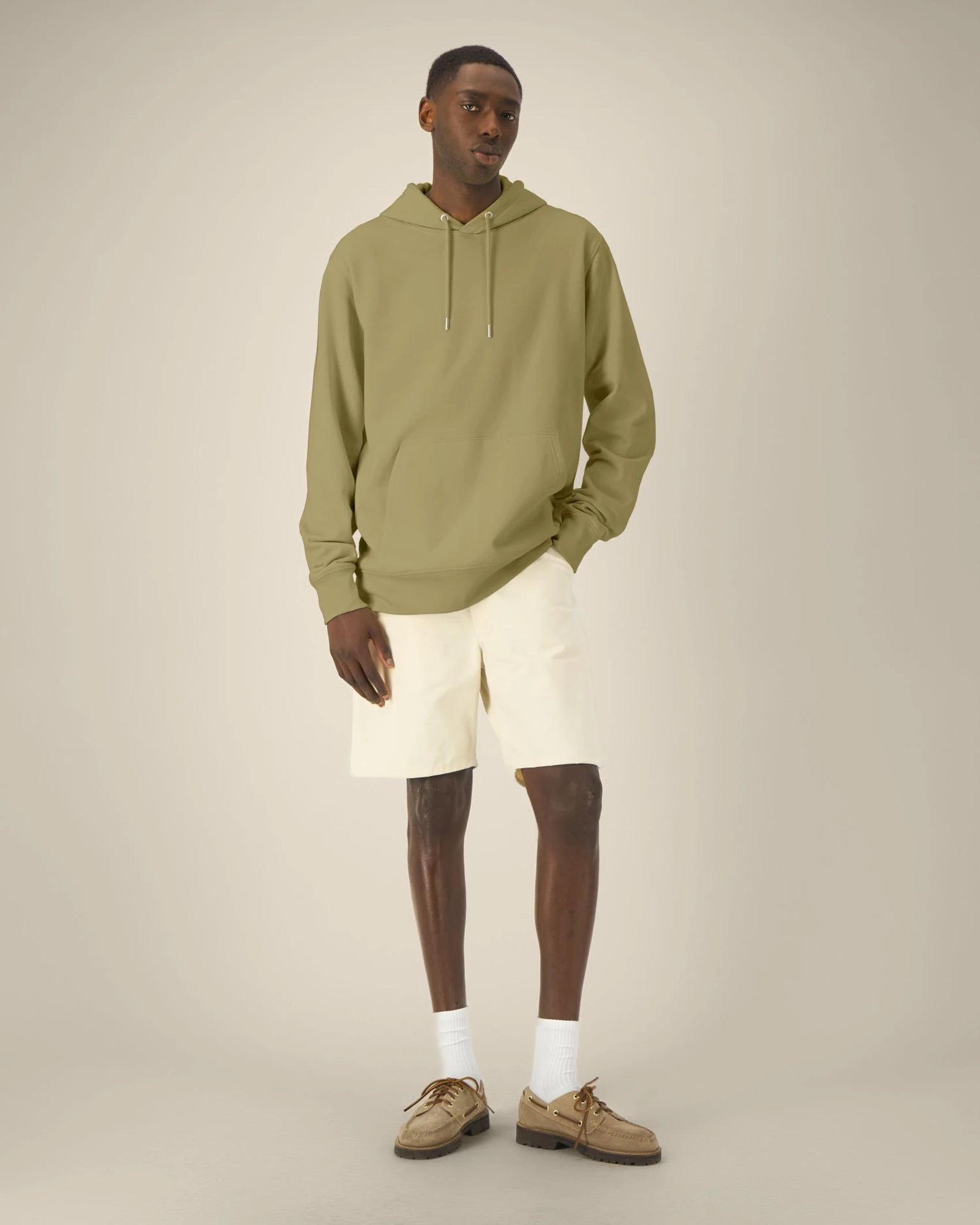 Felpa cotone bio Stanley/Stella Cruiser 2.0 da personalizzare - Verde oliva slavato