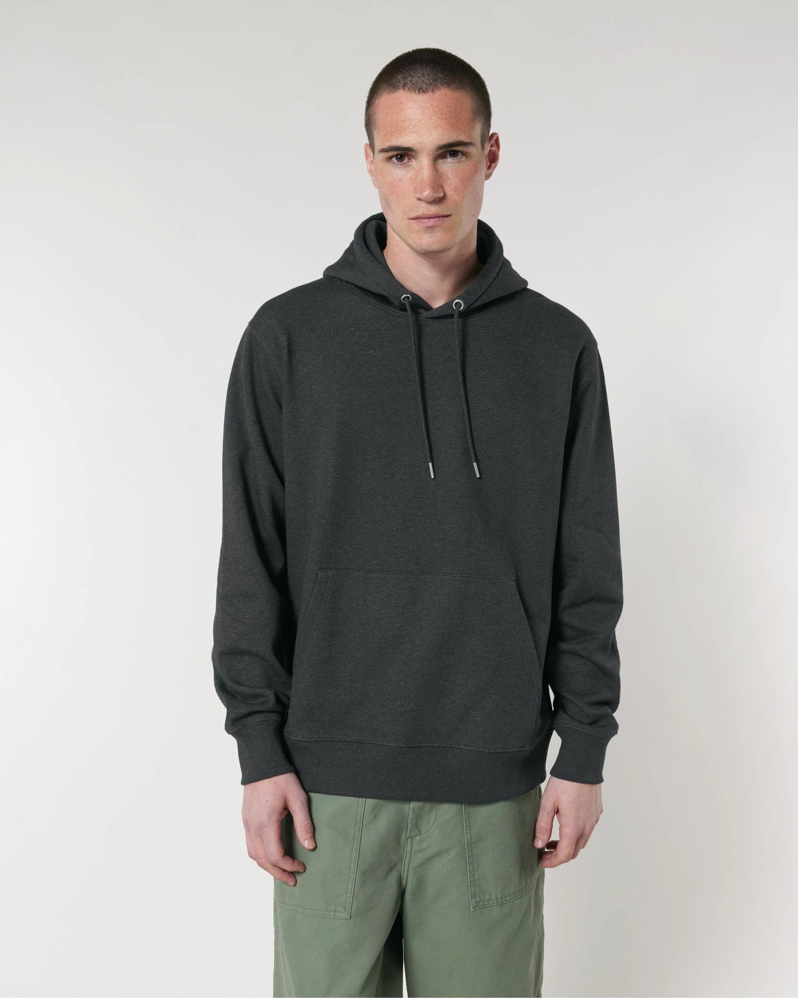 Felpa cotone bio Stanley/Stella Cruiser 2.0 da personalizzare - Grigio melange scuro