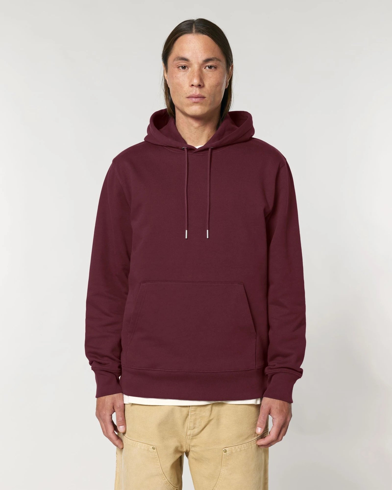 Felpa cotone bio Stanley/Stella Cruiser 2.0 da personalizzare - Bordeaux