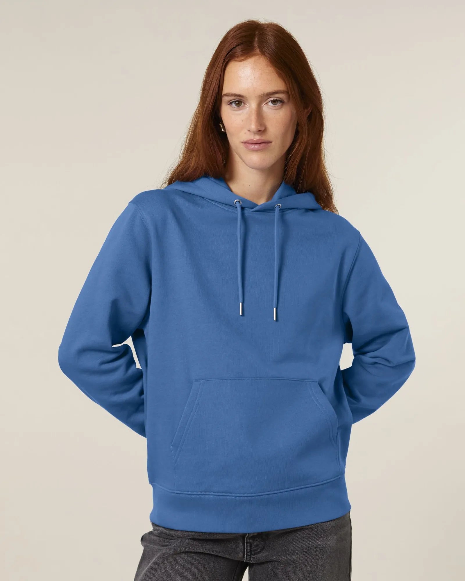 Felpa cotone bio Stanley/Stella Cruiser 2.0 da personalizzare - Blu Mindful