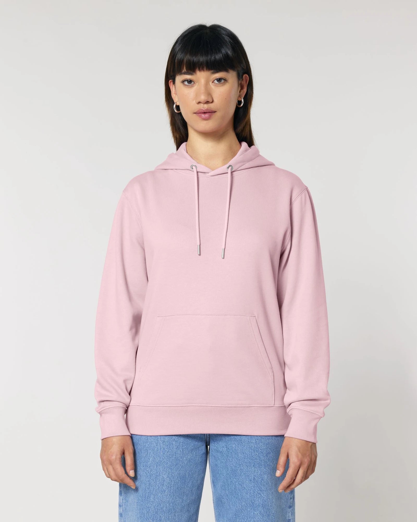 Felpa cotone bio Stanley/Stella Cruiser 2.0 da personalizzare - Rosa Cotone