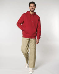 Felpa cotone bio Stanley/Stella Cruiser 2.0 da personalizzare - Rosso