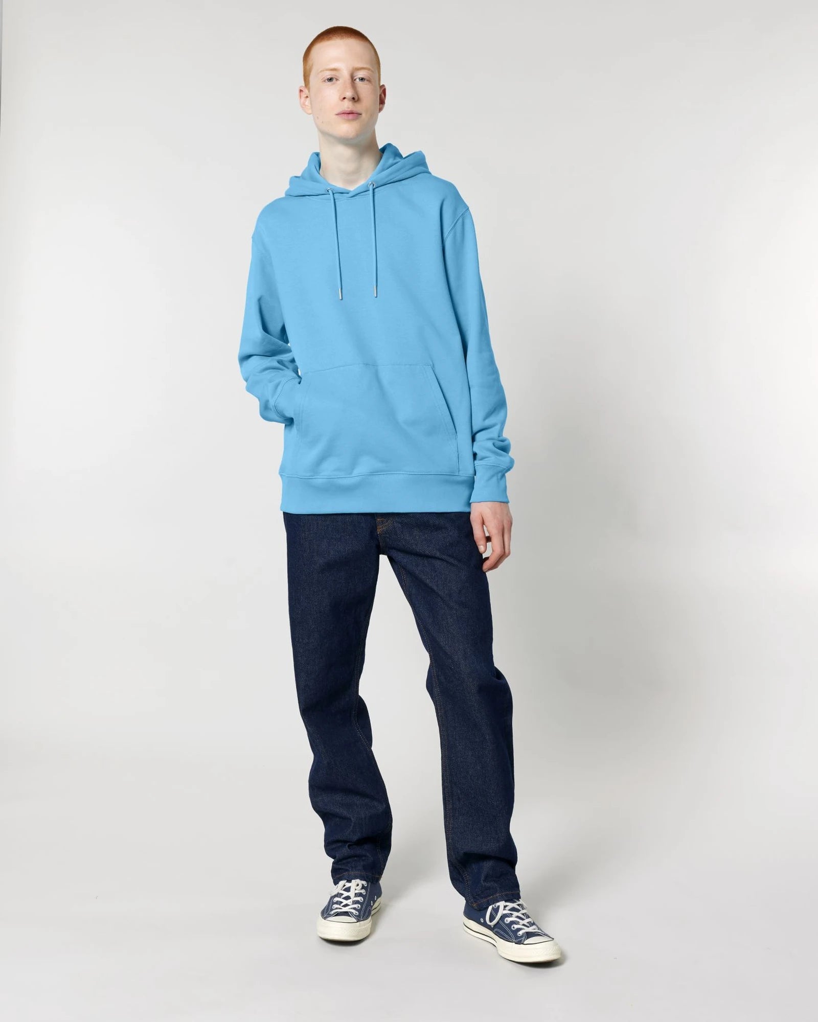 Felpa cotone bio Stanley/Stella Cruiser 2.0 da personalizzare - Blu Acqua