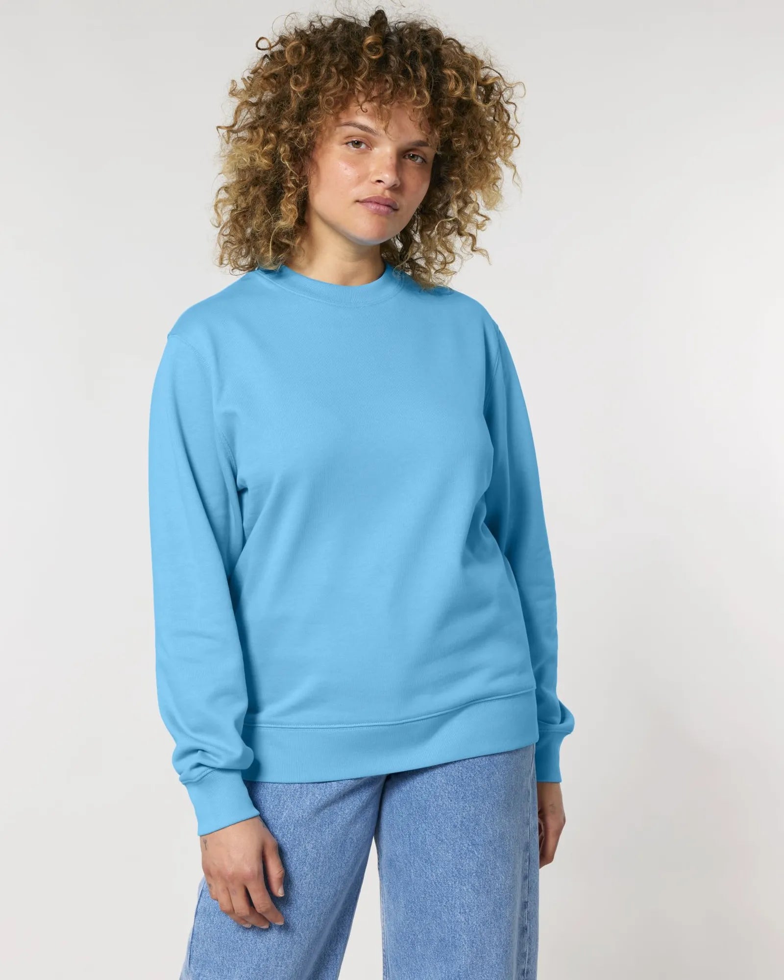Felpa cotone bio Stanley/Stella Changer 2.0 da personalizzare - Blu Acqua