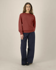 Felpa cotone bio Stanley/Stella Changer 2.0 da personalizzare - Rosso terra