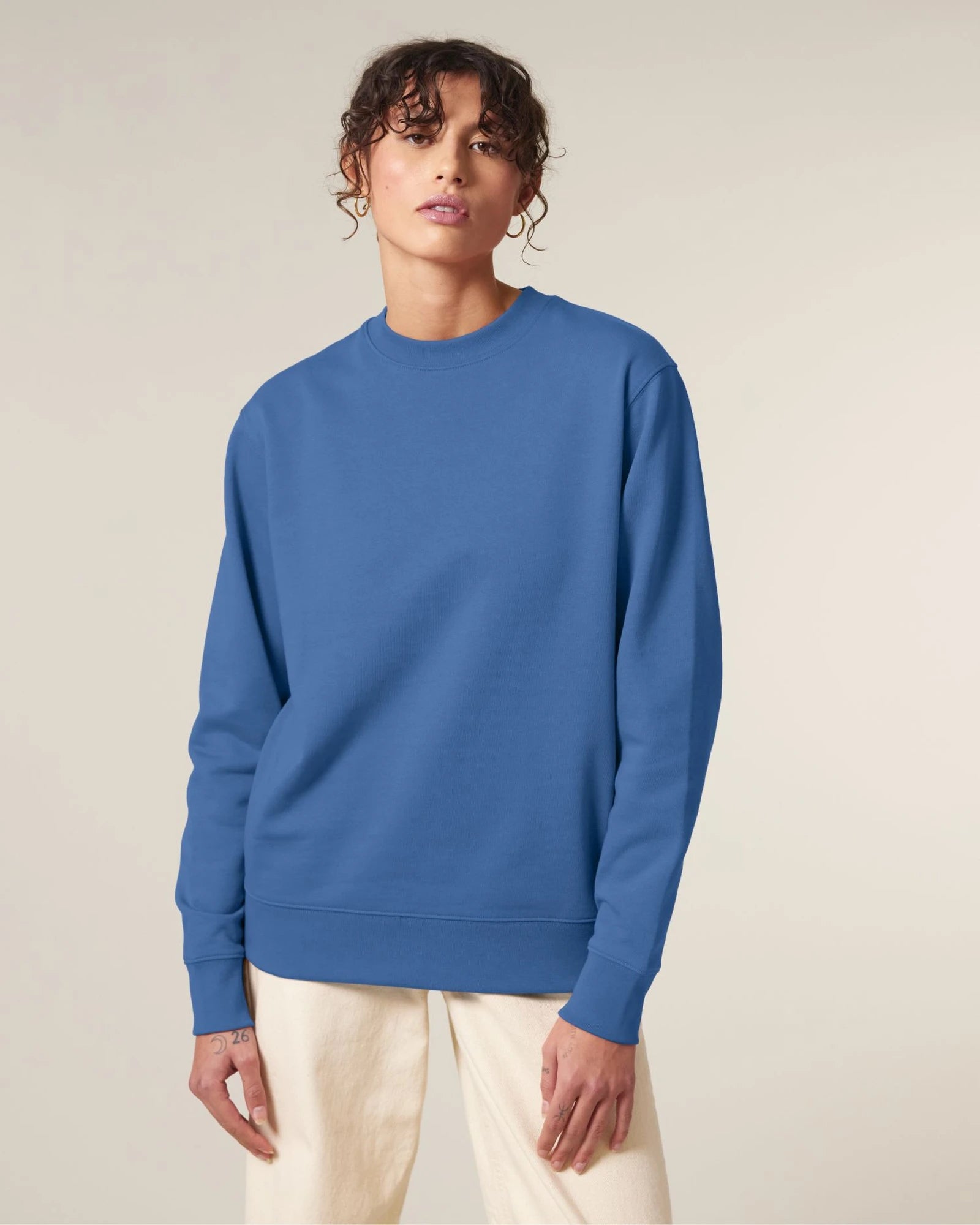 Felpa cotone bio Stanley/Stella Changer 2.0 da personalizzare - Blu Mindful
