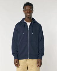 Felpa con zip Stanley/Stella Cultivator 2.0 da personalizzare - Blu Navy