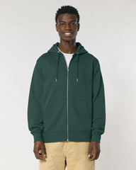 Felpa con zip Stanley/Stella Cultivator 2.0 da personalizzare - Verde lucido