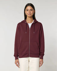 Felpa con zip Stanley/Stella Cultivator 2.0 da personalizzare - Bordeaux