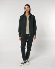 Felpa con zip Stanley/Stella Cultivator 2.0 da personalizzare - Nero