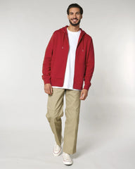 Felpa con zip Stanley/Stella Cultivator 2.0 da personalizzare - Rosso