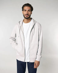 Felpa con zip Stanley/Stella Cultivator 2.0 da personalizzare - grigio melange freddo