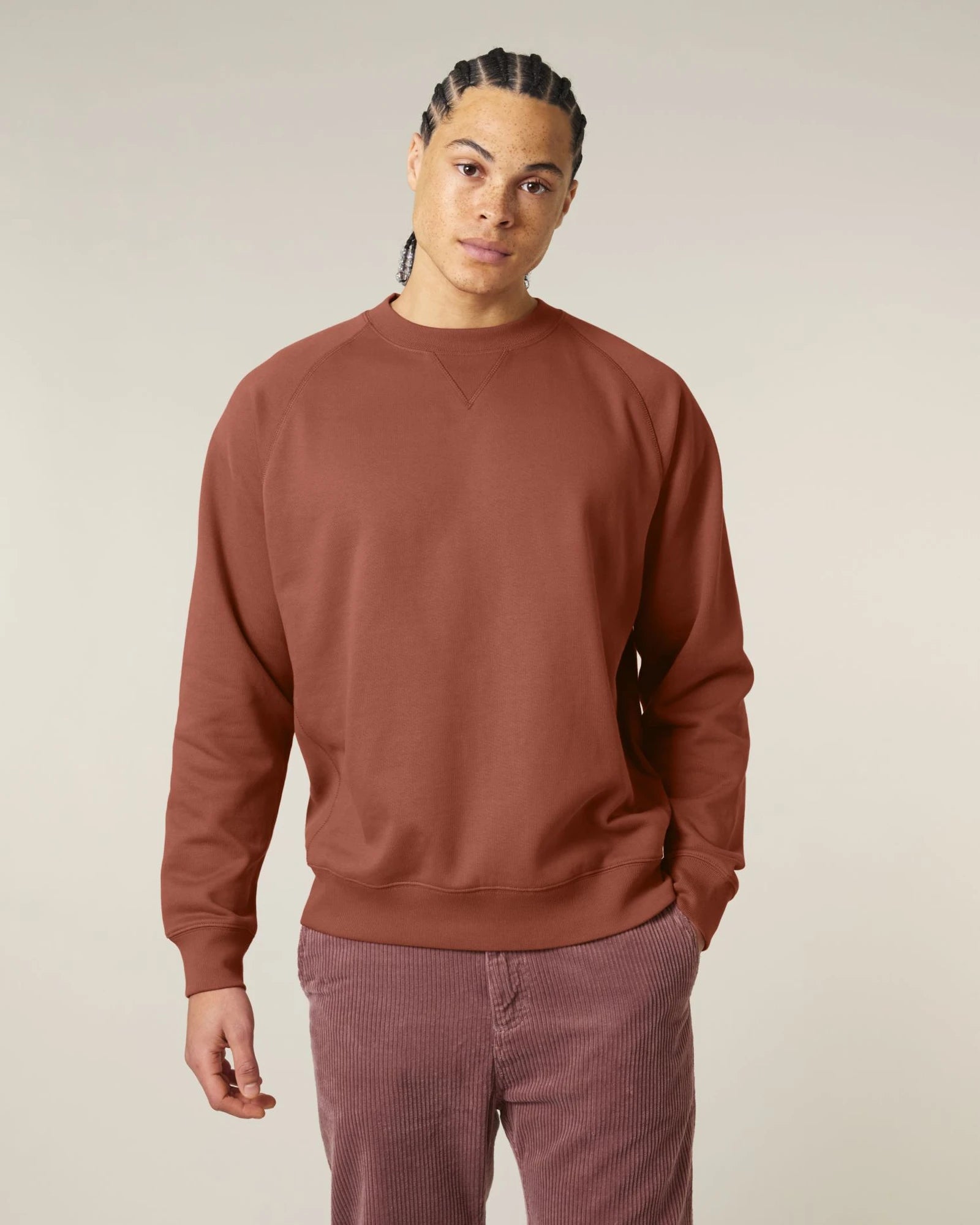 Felpa cotone bio Stanley/Stella Knoxer da personalizzare - marrone heritage