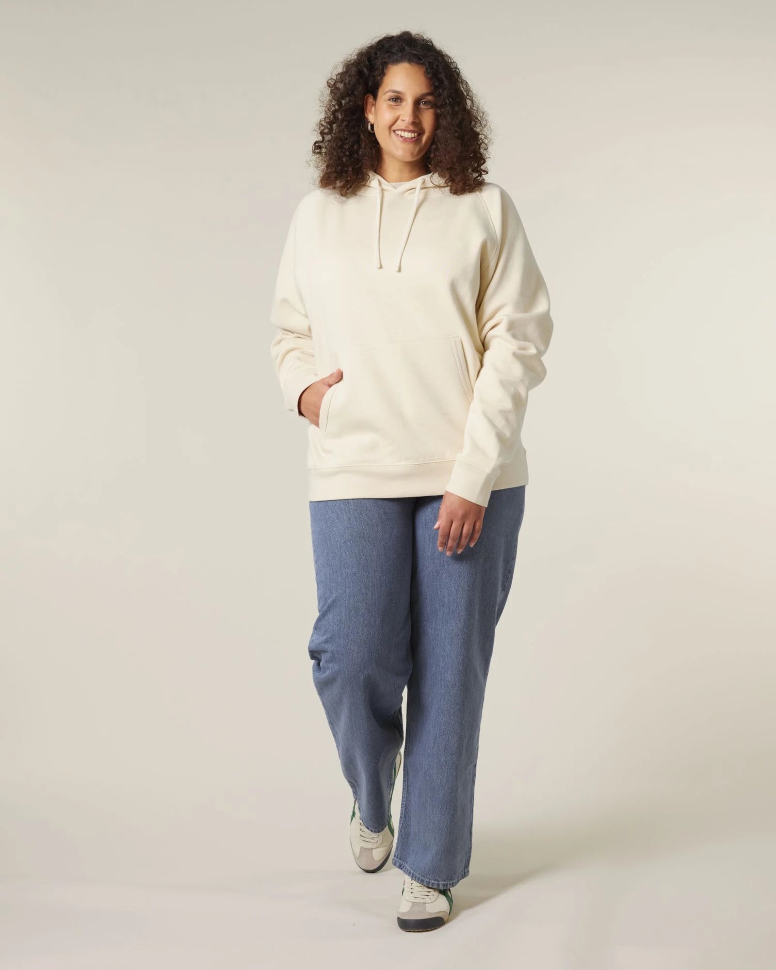 Felpa cotone bio Stanley/Stella Striker da personalizzare - grezzo naturale