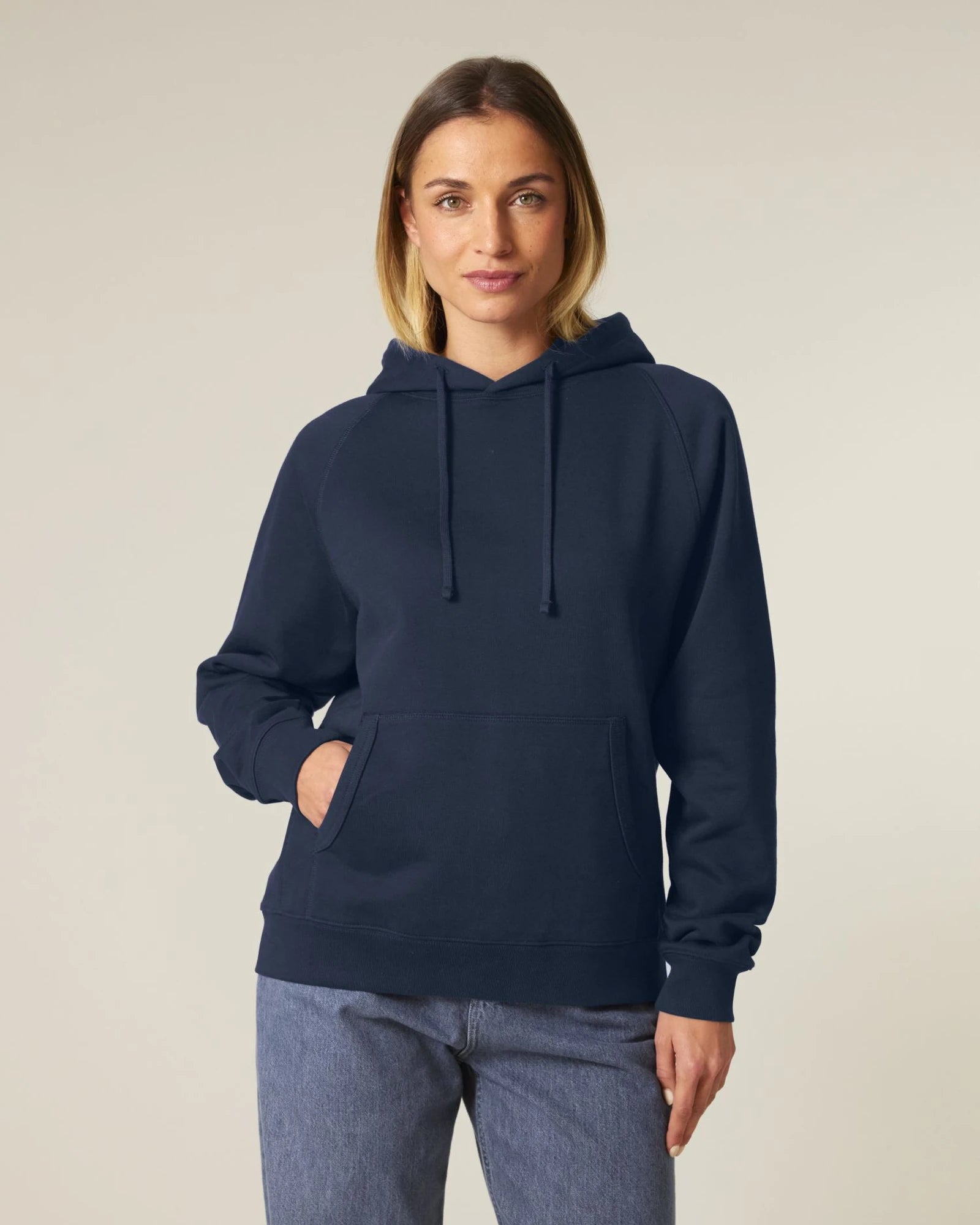 Felpa cotone bio Stanley/Stella Striker da personalizzare - Blu Navy