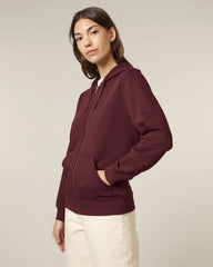 Felpa con zip Stanley/Stella Mixer da personalizzare - Bordeaux