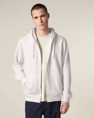 Felpa con zip Stanley/Stella Mixer da personalizzare - Bianco vintage