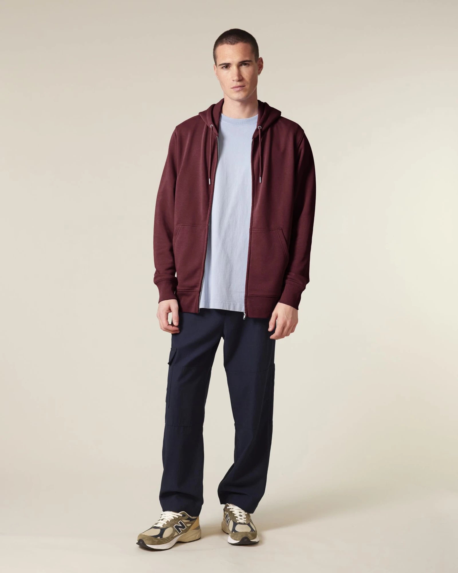 Felpa con cappuccio Stanley/Stella Connector 2.0 da personalizzare - Bordeaux