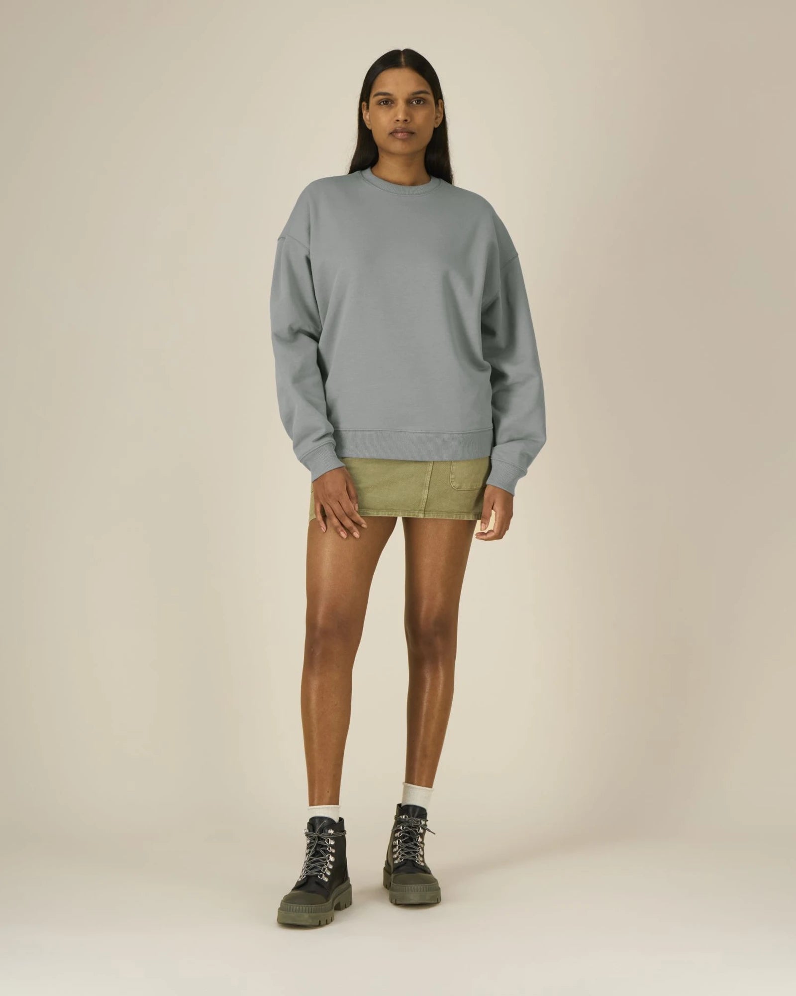 Felpa cotone bio Stanley/Stella Radder 2.0 da personalizzare - Grigio nebbia